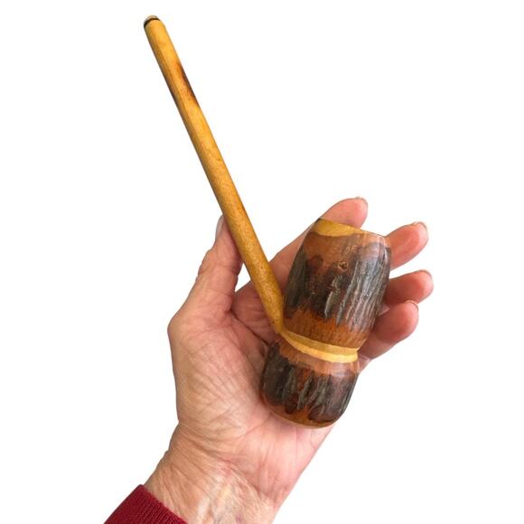 Hand Carved Wooden Missouri Meerschaum Pipe - Picture 10 of 10